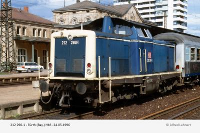 212 290-1 - Fürth (Bay.) Hbf *Foto*